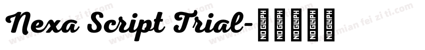 Nexa Script Trial字体转换